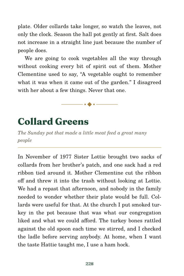Page 228 of Mother Essie’s Kitchen: Collard Greens